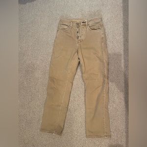 Rag & Bone high waisted tan denim